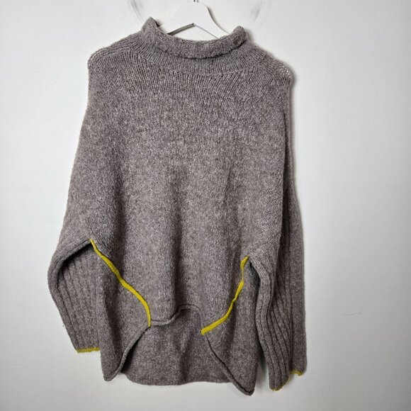 Anthropologie Sweaters - Athropologie Moth Women's Size M Paloma Oversized Wool Blend Sweater Mock Neck